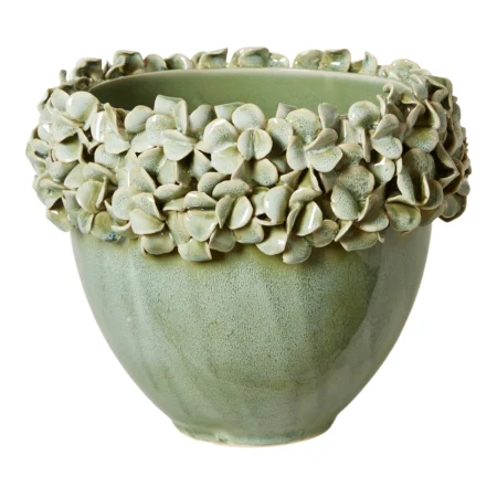 Skjuler med blomster Ø24xH20 cm