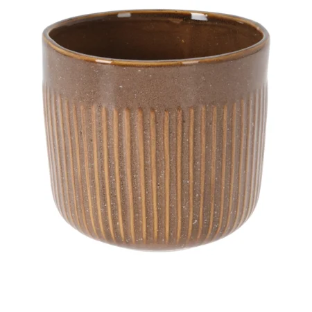 Skjuler med riller Ø18xH16 cm i brun