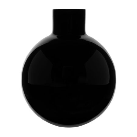 Skrufs Glasbruk Pallo vase Sort 31 cm