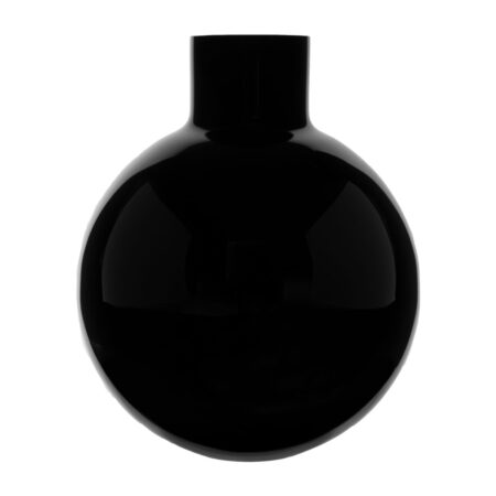 Skrufs Glasbruk Pallo vase Sort 37 cm