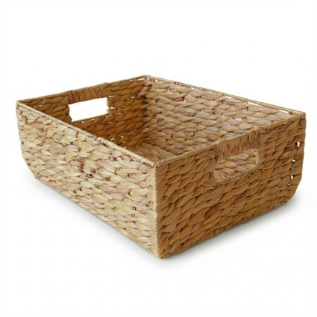 Skuffe kurv i vandhyacint - 43x30xH16 cm