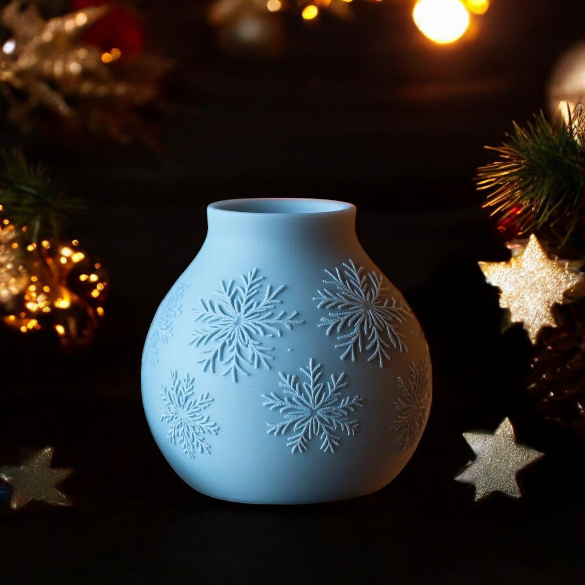Snefnug Vase - Rød-P Snefnug Vase - Rød-P