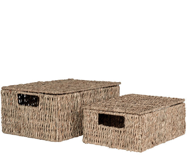Søgræs kurve m/låg - sæt á 2 Søgræs kurve m/låg - sæt á 2