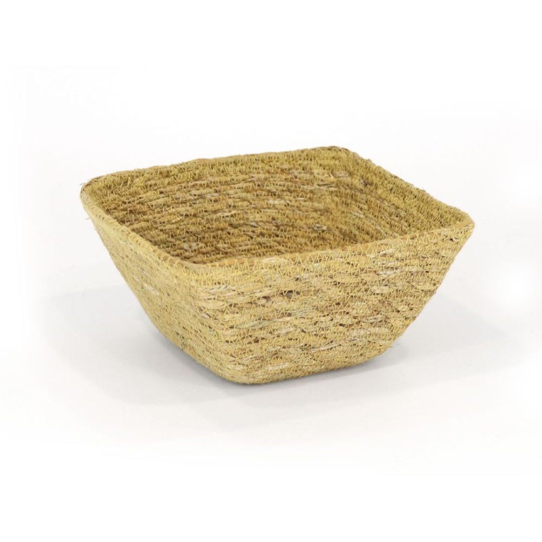 Søgræs opbevaringskurv firkantet | Kurv til snacks i søgræs | 12x12x7 cm Søgræs opbevaringskurv firkantet | Kurv til snacks i søgræs | 12x12x7 cm