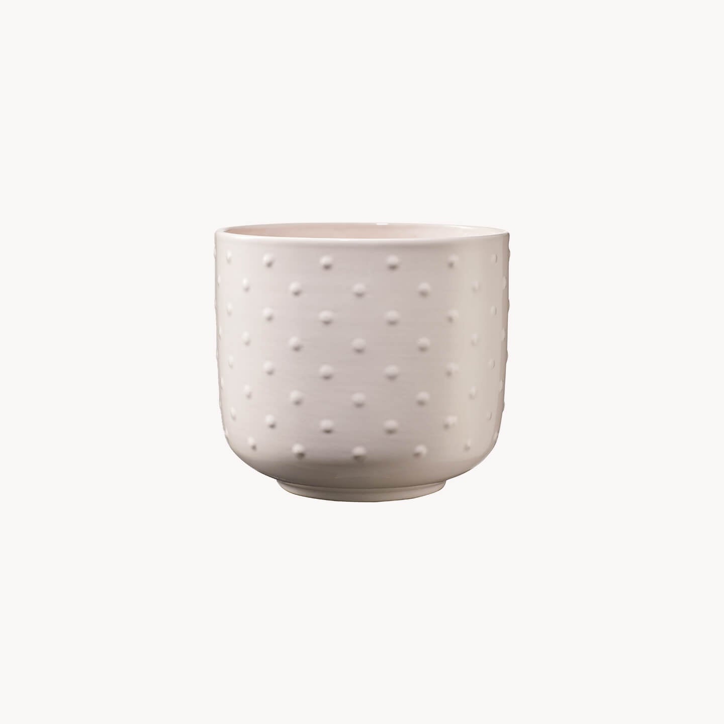Soendgen Keramik - Baku Pearl Urtepotteskjuler, Creme Rose 3 størrelser - H12 x Ø13 cm Soendgen Keramik - Baku Pearl Urtepotteskjuler, Creme Rose 3 størrelser - H12 x Ø13 cm