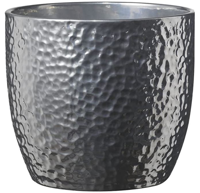 Soendgen Keramik - Boston urtepotteskjuler Ø19-Ø31 cm - Metallic - Ø19 H18 cm Soendgen Keramik - Boston urtepotteskjuler Ø19-Ø31 cm - Metallic - Ø19 H18 cm
