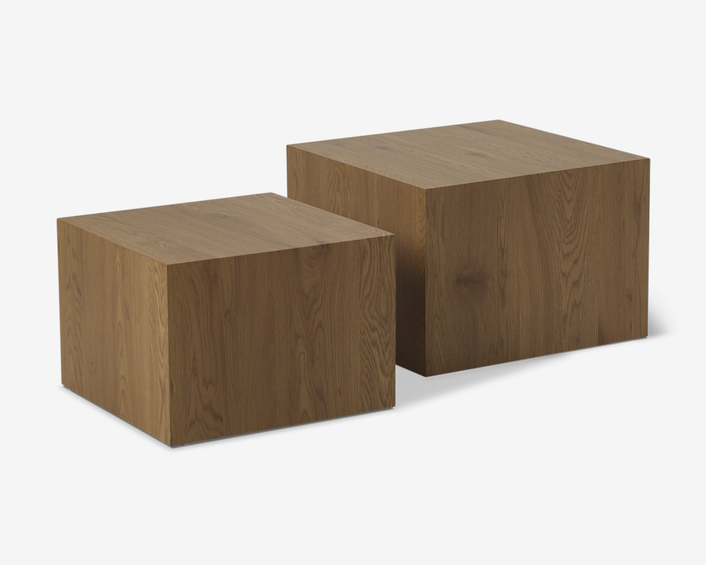 Sofabord Cube Vild Eg 2 Stk. Sofabord Cube Vild Eg 2 Stk.