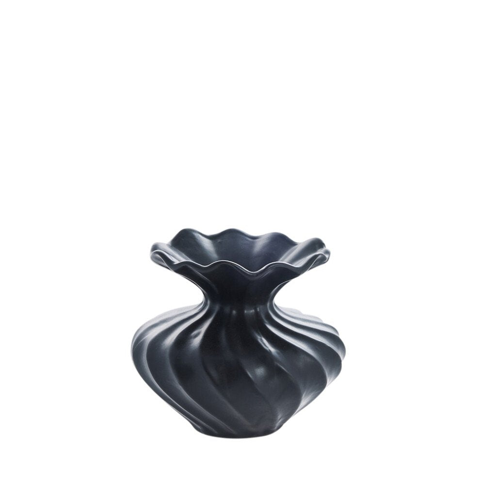 Sort Susille keramik vase fra Lene Bjerre - H 14 cm Sort Susille keramik vase fra Lene Bjerre - H 14 cm
