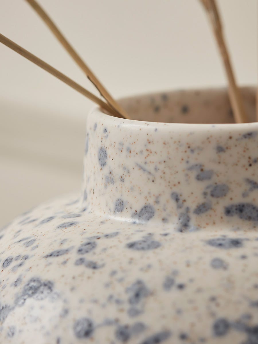 Speckled Blue Vase