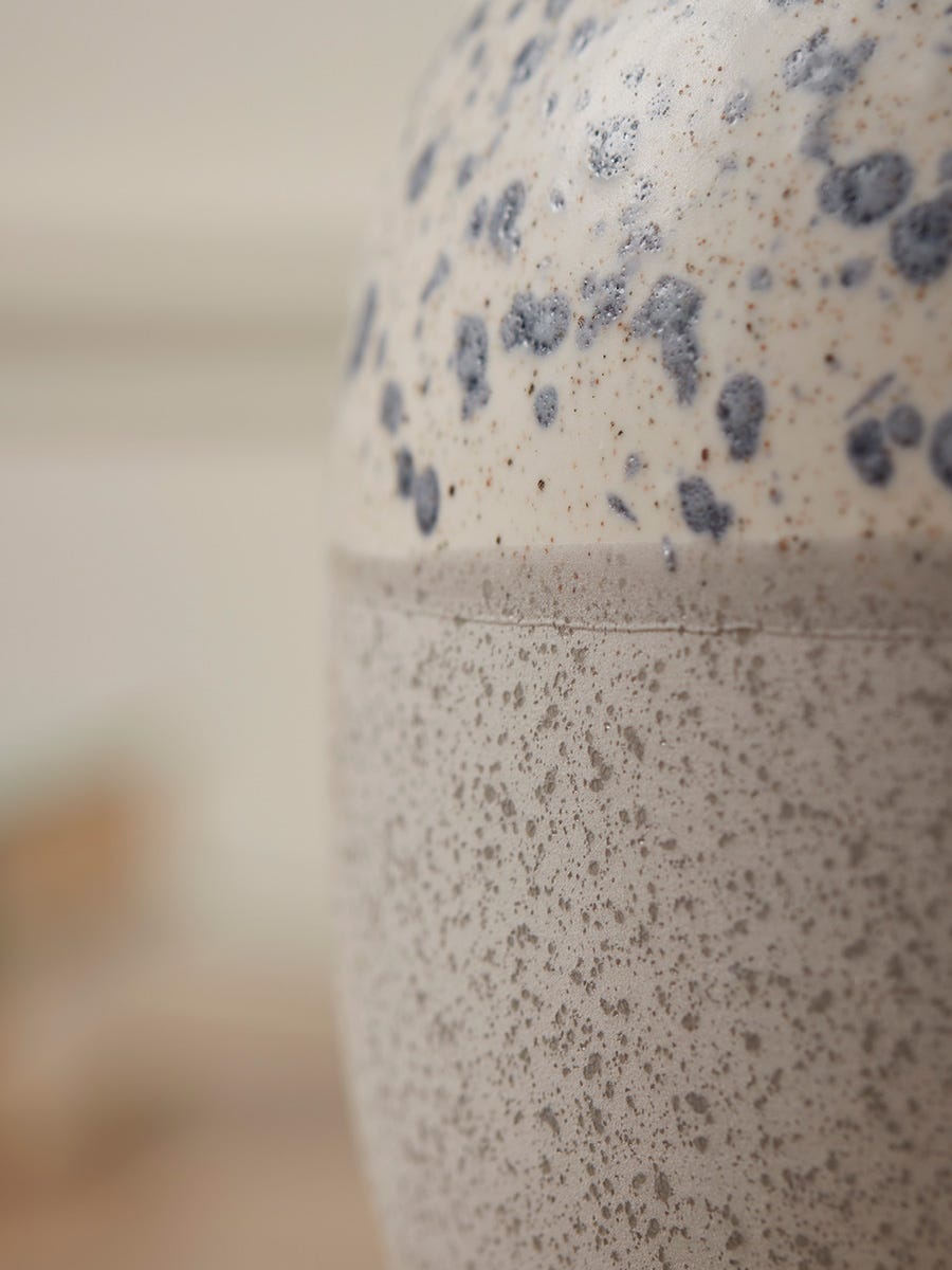 Speckled Blue Vase