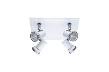 Spotlight Eglo Tamara 1 Kvadrat Hvid, Krom - Hvid/Krom