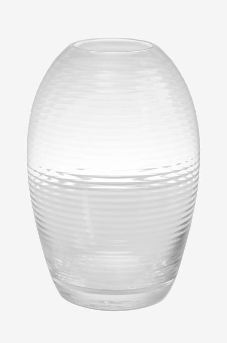 Spring Copenhagen - Vase Laine Oval 20 cm - Transparent - Urtepotteskjulere & vaser - - Homeroom