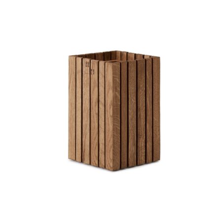 Squarely Copenhagen - GrowSMALL plantekasse 14x14 cm, 4 farver - Mørk Eg