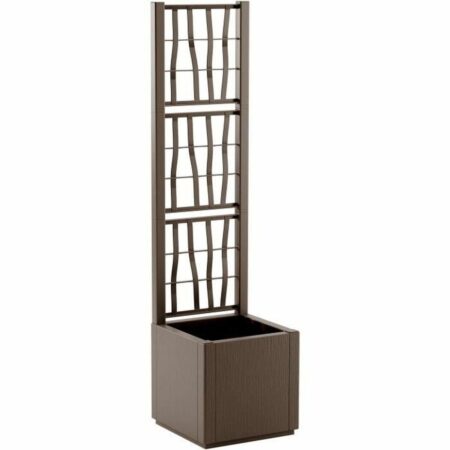Stefanplast urtepotte med espalier - Taupe, 38 l