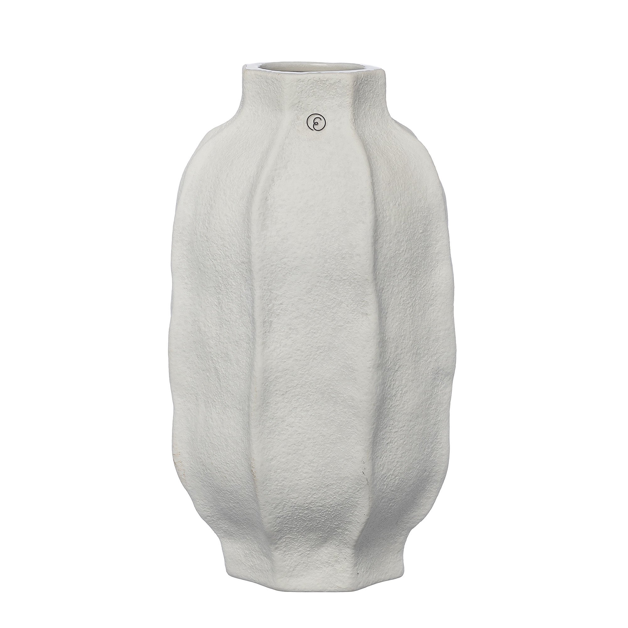 Stentøjsvase 22 cm, naturhvid Stentøjsvase 22 cm, naturhvid