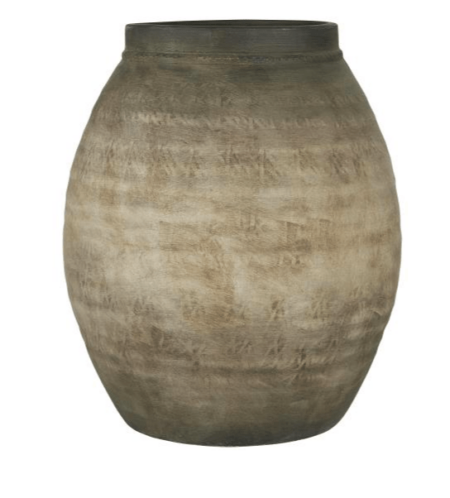 Stor smuk keramik vase riflet Str. 40