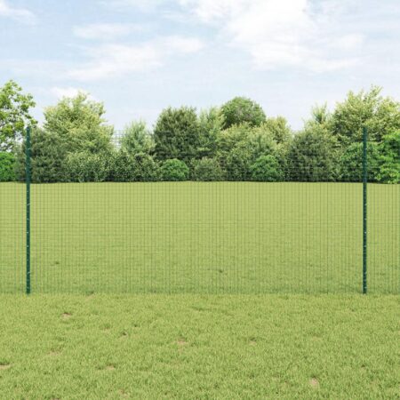 Svejset Trådhegn med 11 U Pote Grøn 1,2x25 m Stål
