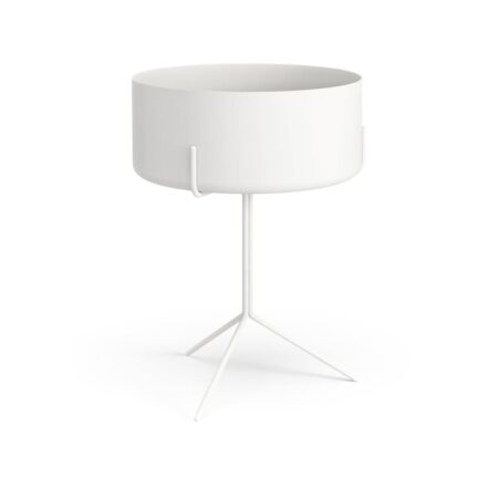 Swedese Drum bord hvid, plantekumme
