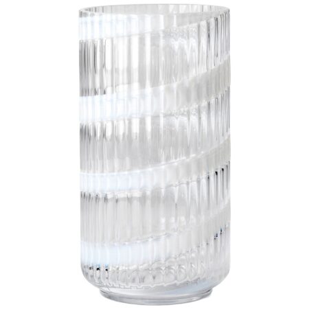 Swirl vase 20,5 cm, hvid