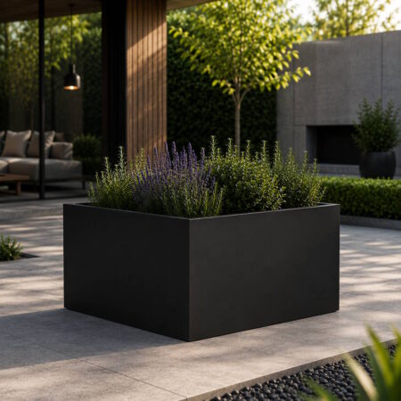 THOR Højbed Black Steel H:40 - Kvadratisk