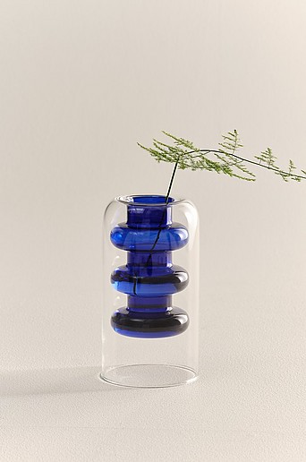 TILO BLUE glasvase h⌀jde 15 cm