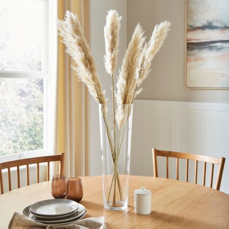 Tall Clear Glass Lily Vase Clear