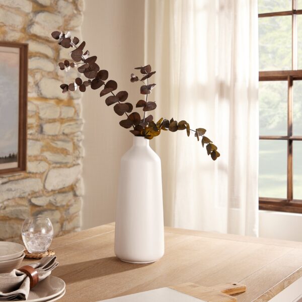 Tall Vase 35cm White White