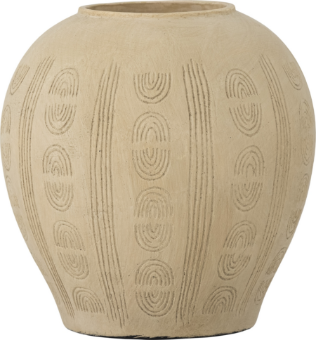 Taym, Deko Vase, natur, terrakotta