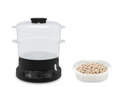 Tefal Minicompact VC139810 dampkoger med 2 kurve 800 W sort