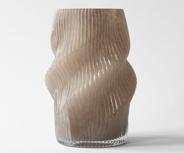 Tell Me More Fano vase - 25x13,5 - taupe Tell Me More Fano vase - 25x13,5 - taupe