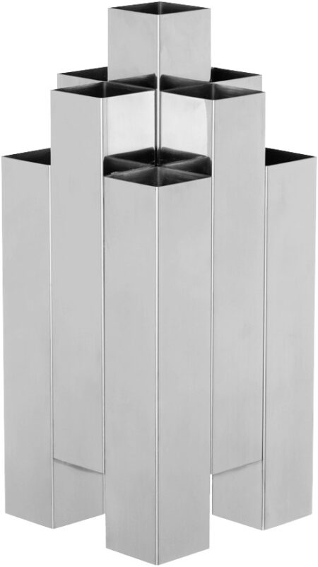 Tessera Vase 3x3 - Mirror Polished