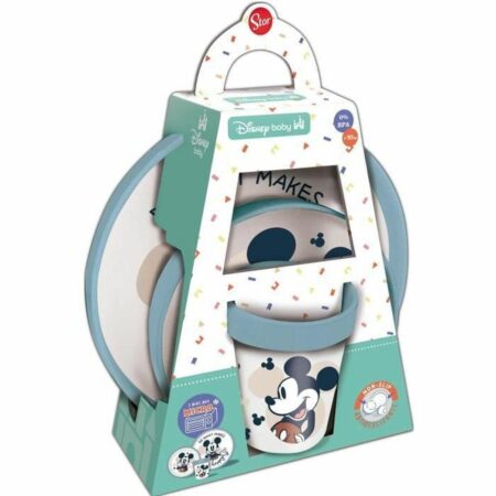 ThermoBaby spise- og service sæt - Mickey kop, skål og tallerken