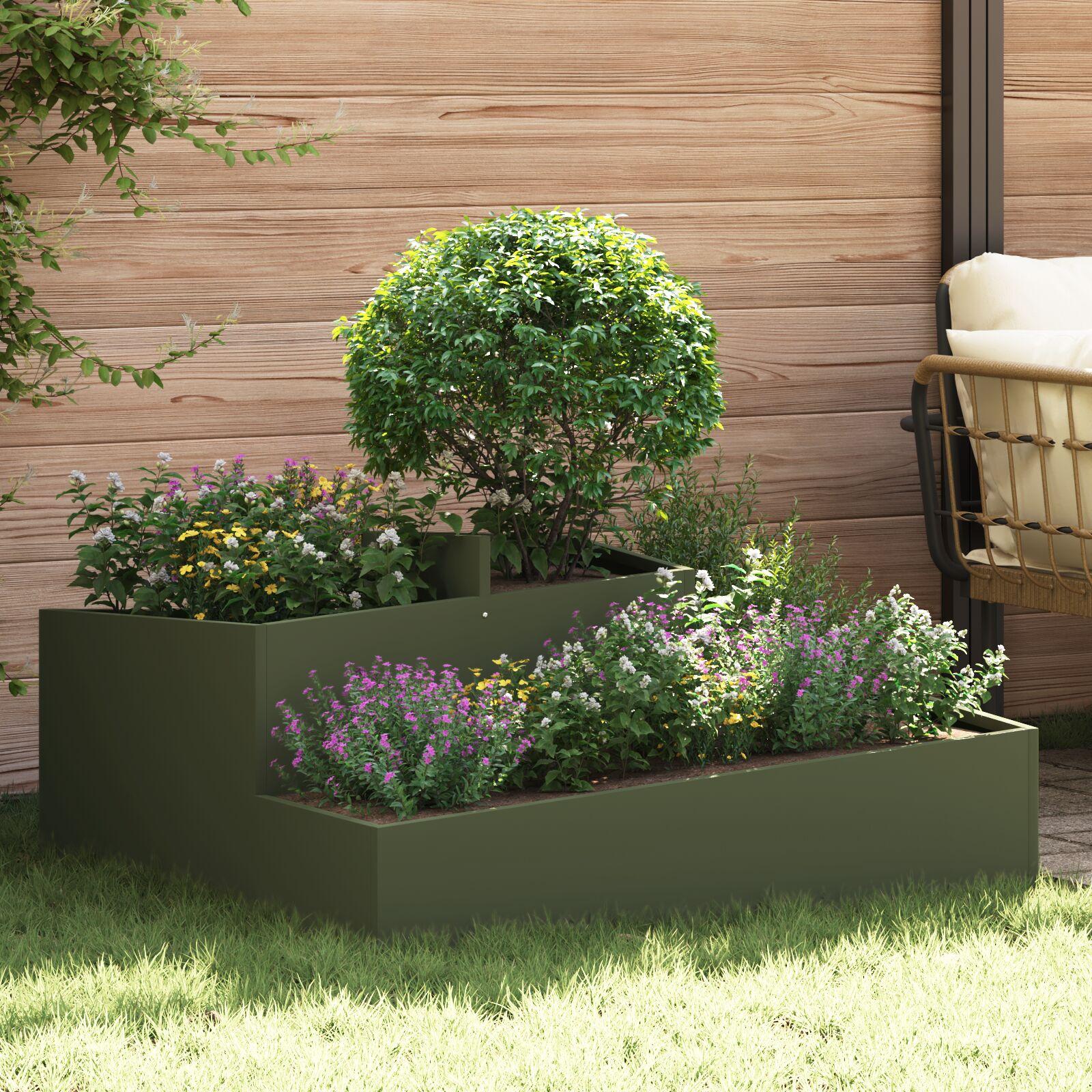 Tønder & Planter Olivengrøn Metal 100 cm længde Planter Tønder & Planter Olivengrøn Metal 100 cm længde Planter