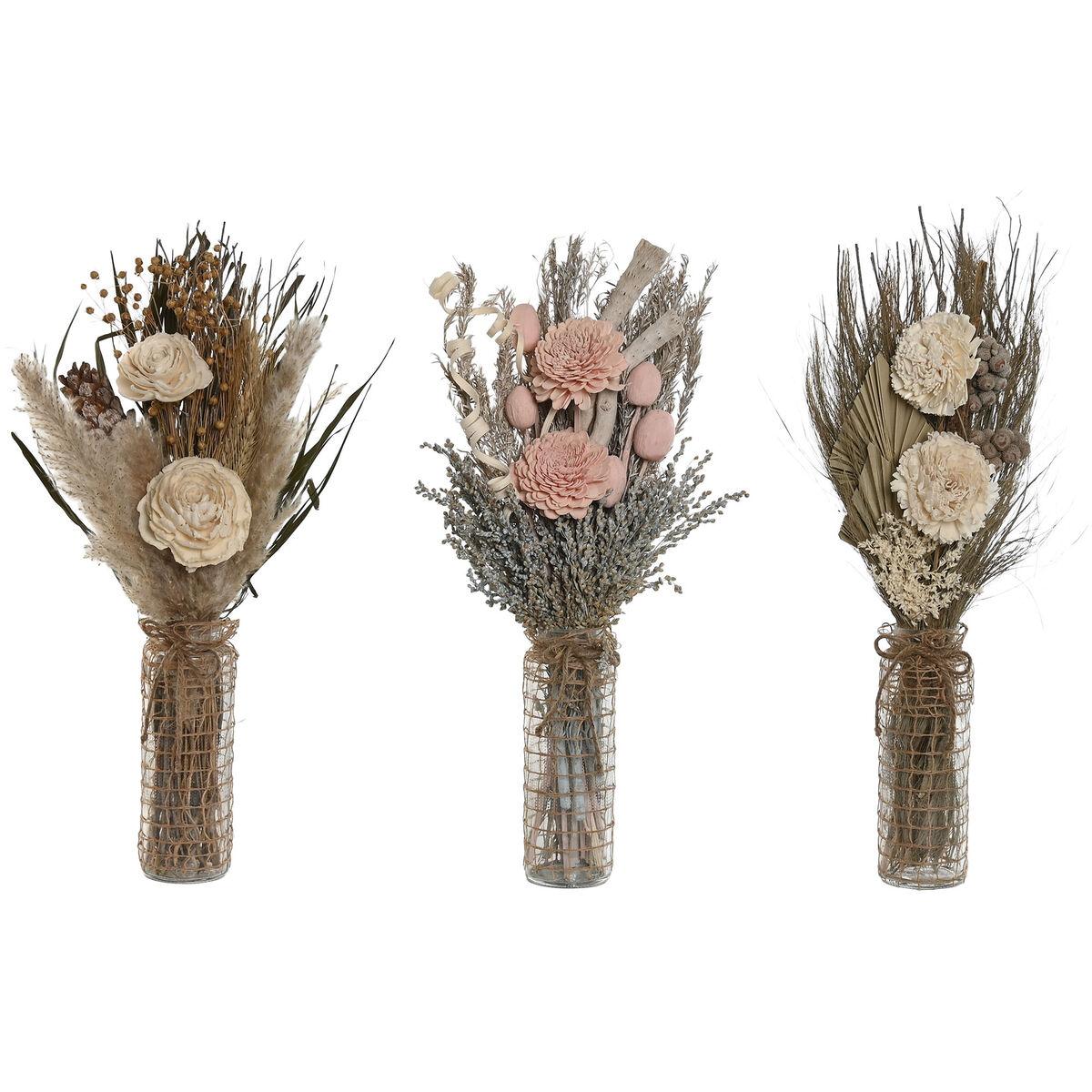 Tørret blomsterbundt i vase, multifarvet natur - 20 × 10 × 50 cm (3 stk.) Tørret blomsterbundt i vase, multifarvet natur - 20 × 10 × 50 cm (3 stk.)