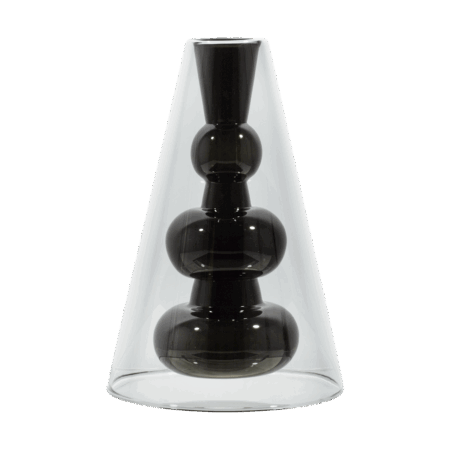 Tom Dixon Bump Cone vase Black