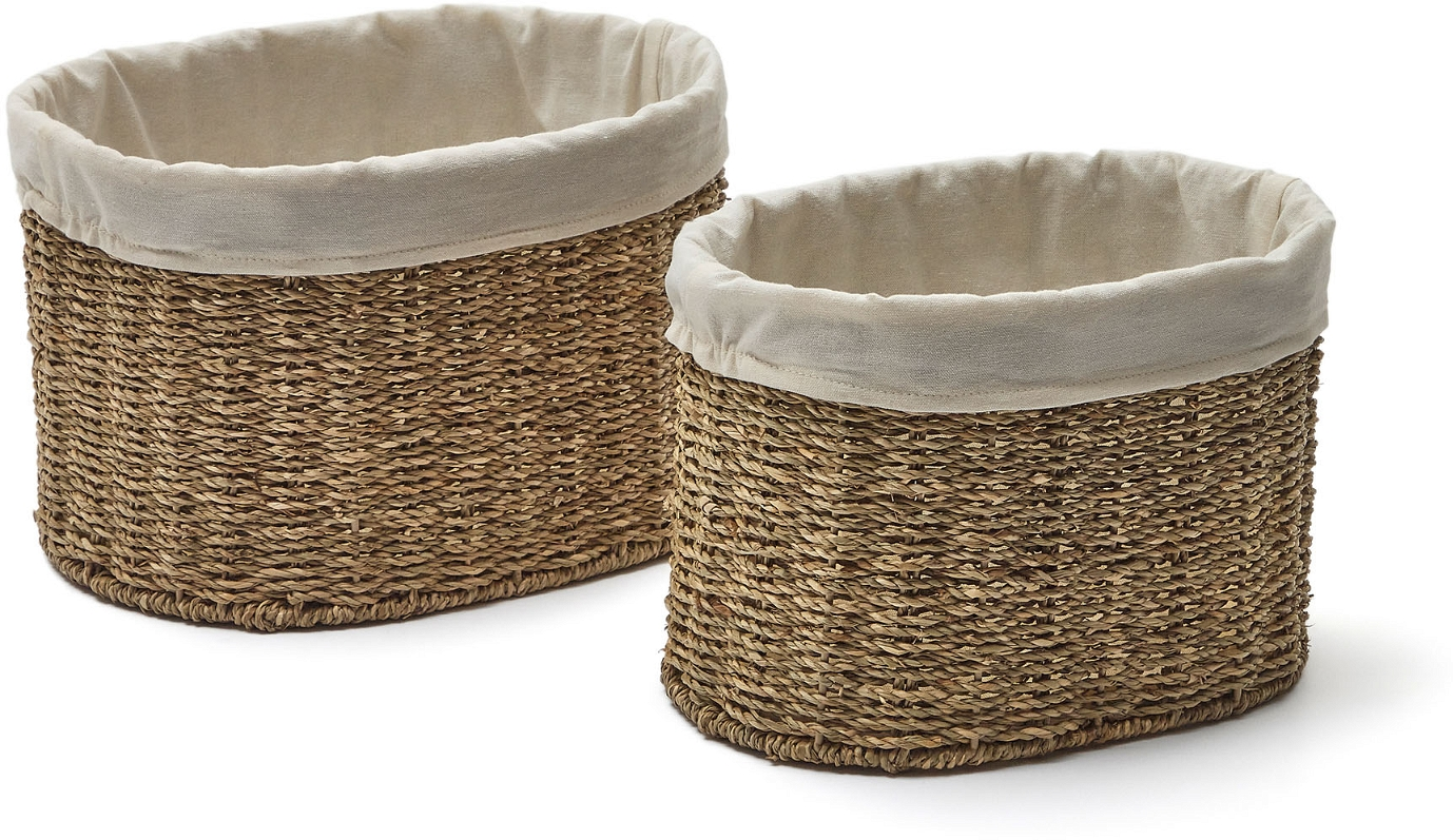 Tossa, Kurve sæt, brun, H25x35x25 cm, naturfiber Tossa, Kurve sæt, brun, H25x35x25 cm, naturfiber