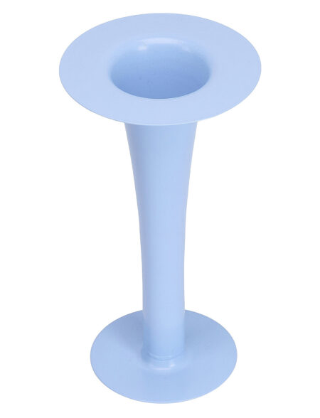 Trumpet. 2-In-1 Vase & Candle Holder Design Letters Blue