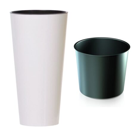 Tubus Slim Shine Høj Urtepotte DTUS300S | Hvid