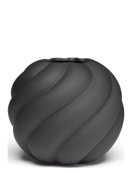 Twist Ball Vase 20Cm Black Cooee Design Black