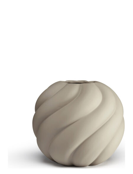 Twist Ball Vase 20Cm Sand Cooee Design Beige
