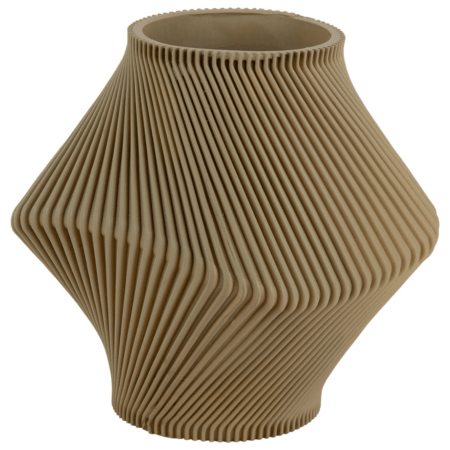 Twist vase, grøn