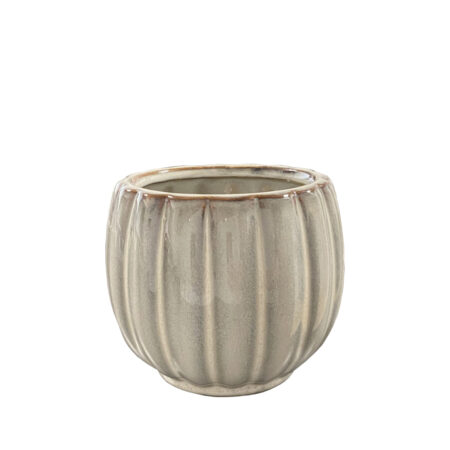 URTEPOTTE BEIGE KERAMIK 232144 F25 DIA:11CM H10CM