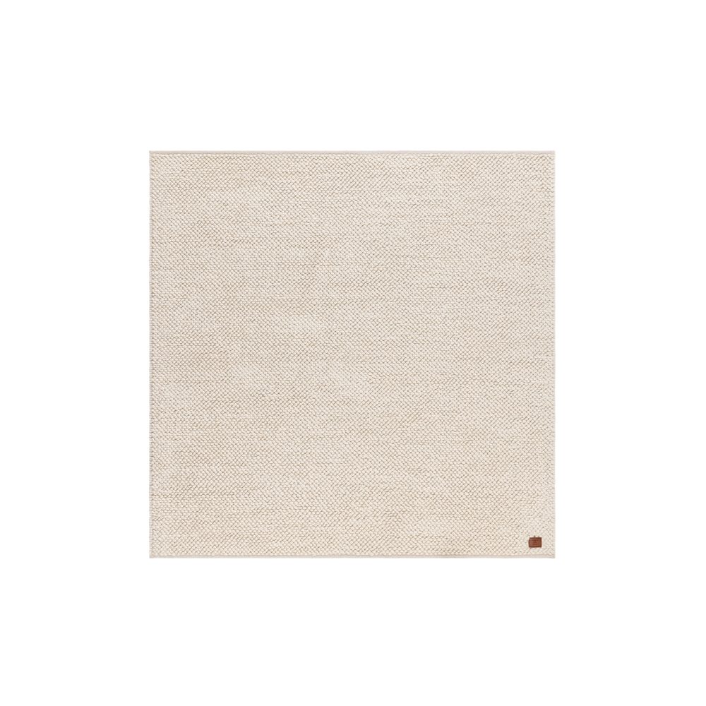 Uldtæppe Bubble Kvadrat - 200x200 cm, Creme Uldtæppe Bubble Kvadrat - 200x200 cm, Creme