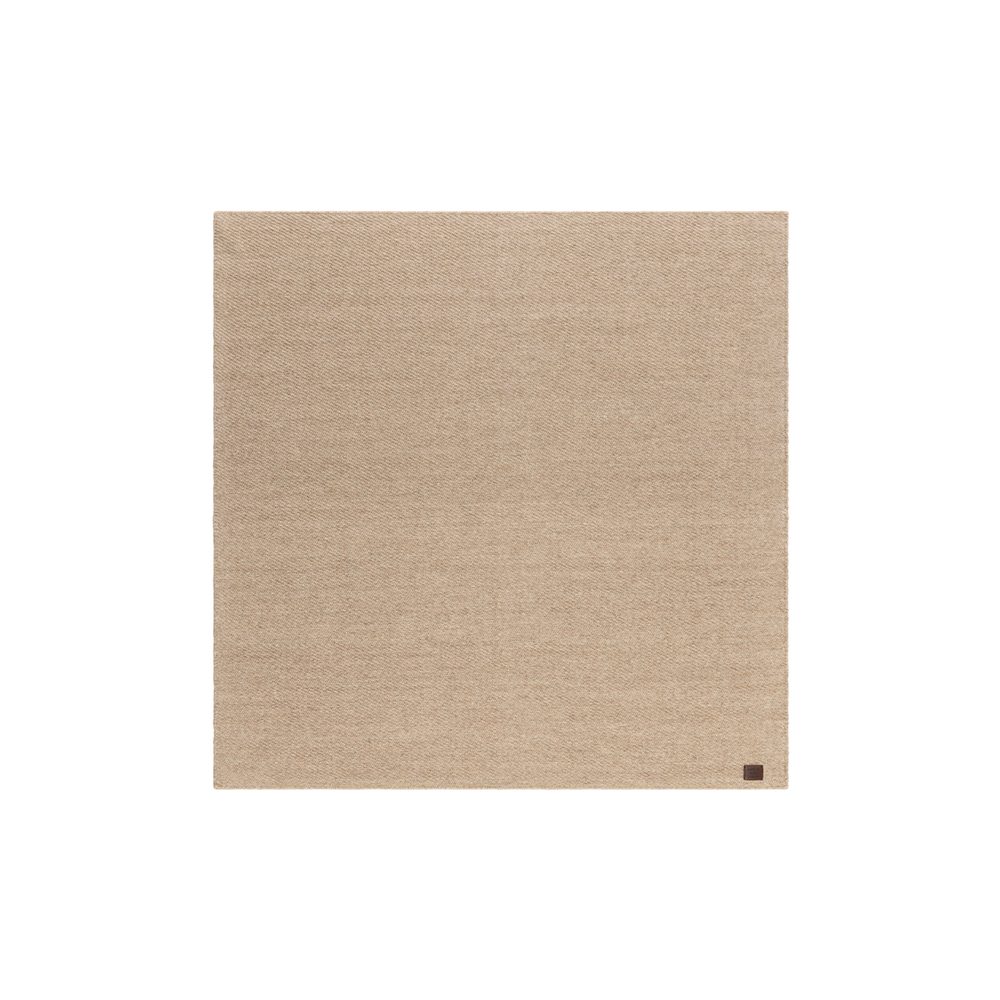 Uldtæppe Ekeby Kvadrat - 280x280 cm, Linned Uldtæppe Ekeby Kvadrat - 280x280 cm, Linned