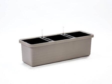 Urbalive Berberis Trio selvvandende altankasse 117 × 39 cm - lysegrå