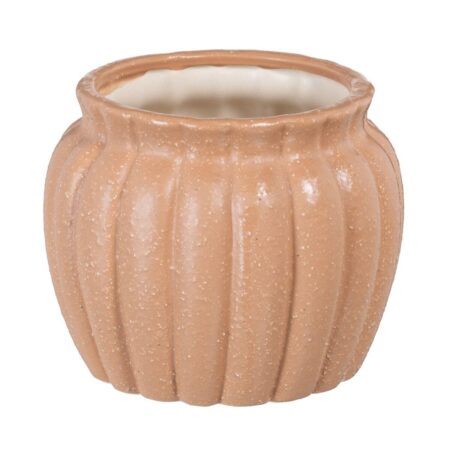 Urtepotte 17,5 x 17,5 x 14,5 cm Keramik Laksefarvet