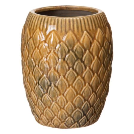 Urtepotte 18,5 x 18,5 x 23 cm Keramik Sennep