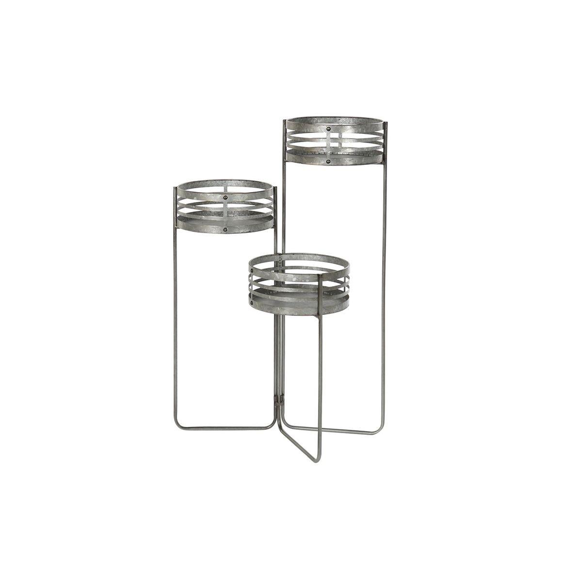 Urtepotte 3-i-1 Grå Metal Jern Loft (47 x 35 x 72 cm) Urtepotte 3-i-1 Grå Metal Jern Loft (47 x 35 x 72 cm)