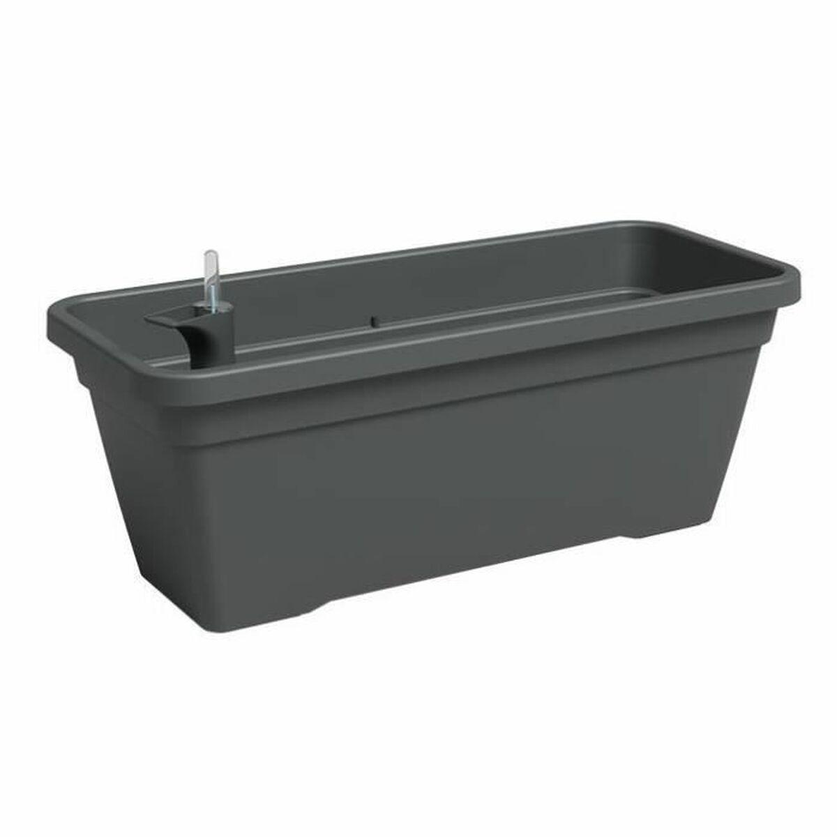 Urtepotte Artevasi Antracit 24,3 x 22 cm Plastik Rektangulær Urtepotte Artevasi Antracit 24,3 x 22 cm Plastik Rektangulær