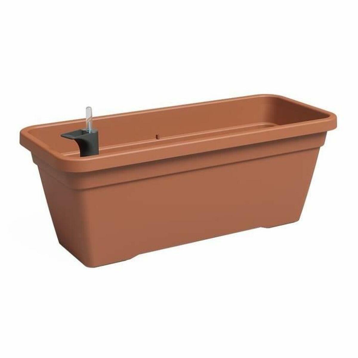 Urtepotte Artevasi Brun 24,3 x 22 cm Plastik Rektangulær Urtepotte Artevasi Brun 24,3 x 22 cm Plastik Rektangulær